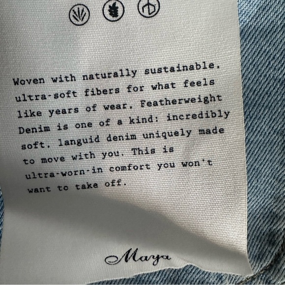 Rag & Bone NWT Featherweight Maya Blue Jean Shorts High-Waisted Size 26 - Picture 8 of 8